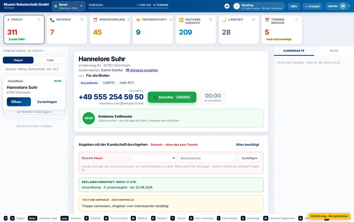 Das Gespräch, und was danach passiert – Muster Rehatechnik GmbH